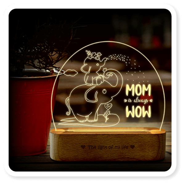 Mom is Wow Lamp