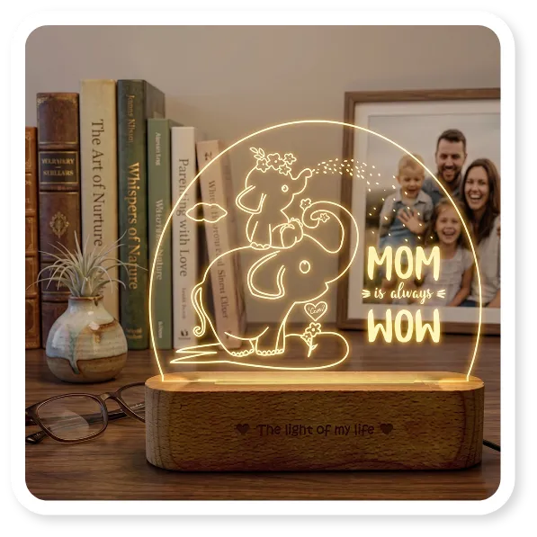 Mom is Wow Lamp