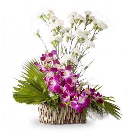 Orchids & Carnations Arrangement