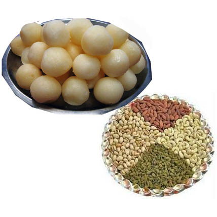 Rasgulla with Mixed Dry Fruits