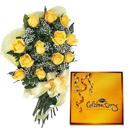 Yellow Roses & Chocolate