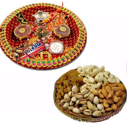 Rakhi Thali with Dry Fruits