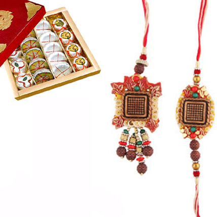 Rakhi & Lumba Set with Sweets