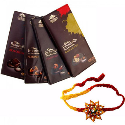 Bournville Treat with 2 Rakhis