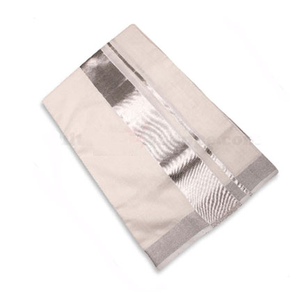 Silver Border Mundu