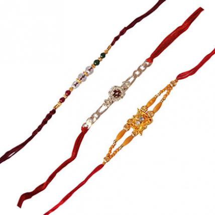 Set of 3 Rakhis-Fancy