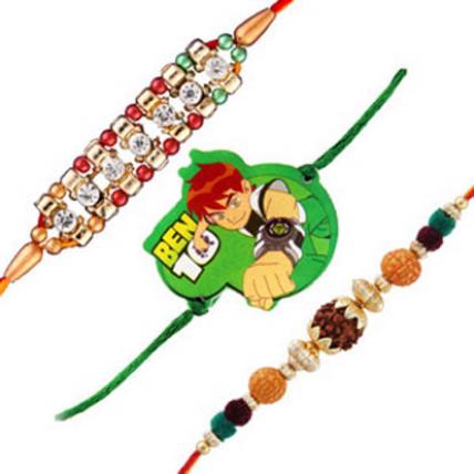 Set of 3 Rakhis-Family