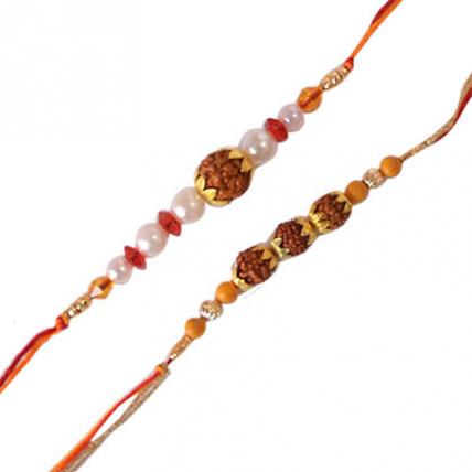 Set of 2 Rakhis - Rudraksha