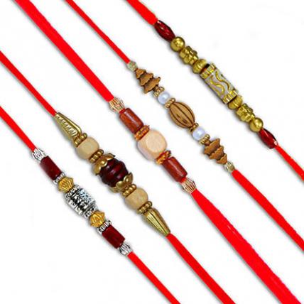 Set of 5 Rakhis-Dori