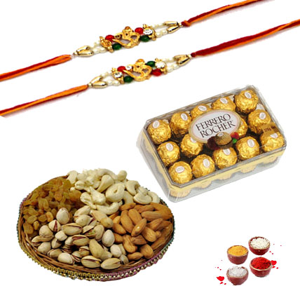 Chocolate, Dry Fruits with Rakhi