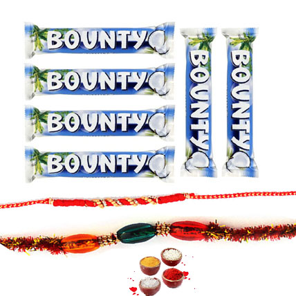 Bounty Chocolate with Rakhi