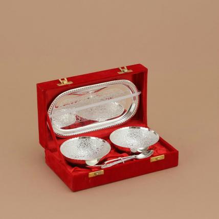 2 Pcs bowl Set-Silver