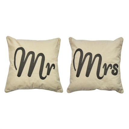 Mr & Mrs Matching Cushions