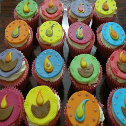 Diwali Cupcakes Vanilla