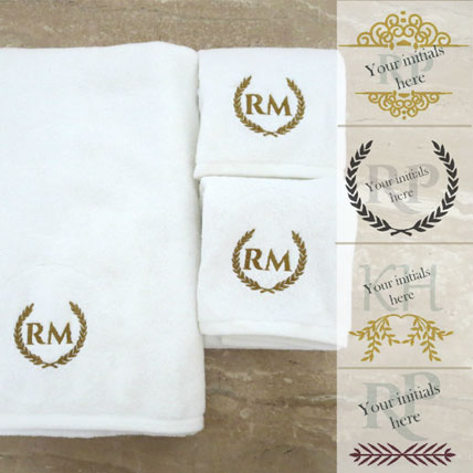 Personalised Monogrammed Towel Set