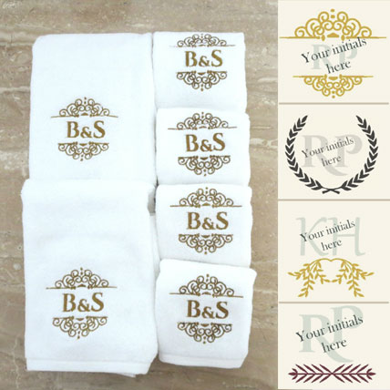 Personalised Monogrammed Towel Set