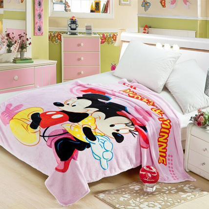 Mickey Minnie Pink Kids Blanket