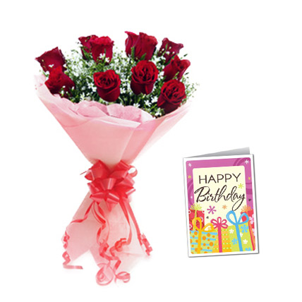 Roses and Greeting Card