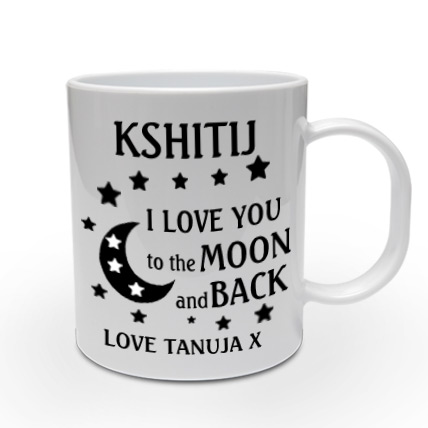 Love to the Moon Personalised Mug