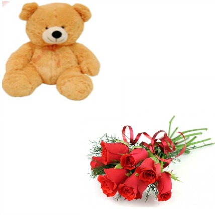 Teddy with Rose