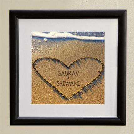 Heart in Sand Art Framework