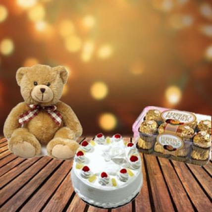 Cake, Chocolate and Teddy