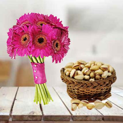 Gerbera With Pistachio