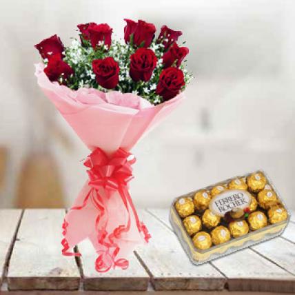 Red Roses & Ferrero Rocher