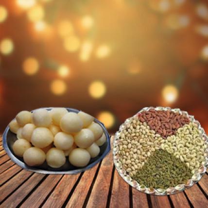 Rasgulla with Mixed Dry Fruits