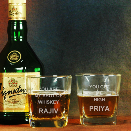 Personalised Engraved Whisky Glasses