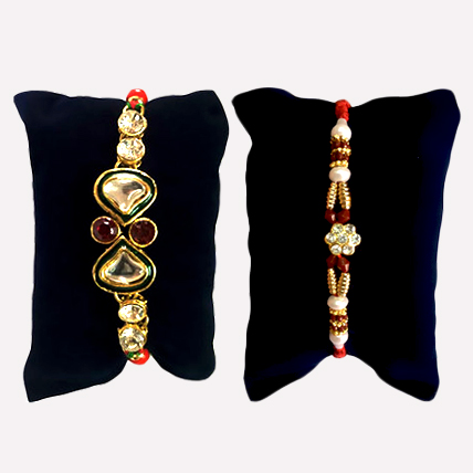 Set of 2 Rakhis - Pearl