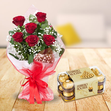 Red Roses and Ferrero Rocher