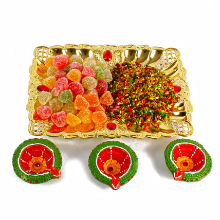 Diwali Mukhwas Tray with Candy 