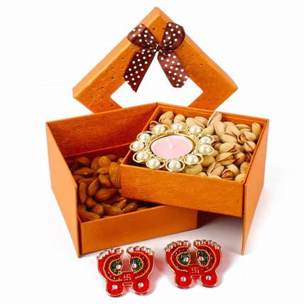 Dryfruit Hamper with Diya