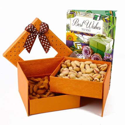 Diwali Dry Fruit Double decker Box