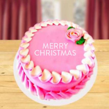 Christmas Strawberry Cake