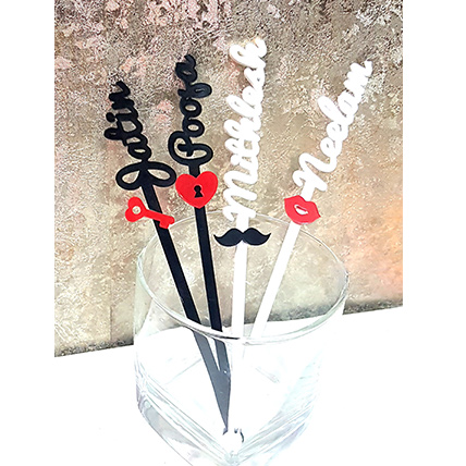 Personalised Couple Stirrers