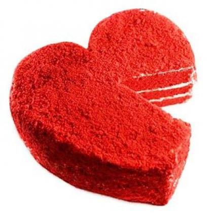 Valentine Red Velvet Heart Cake