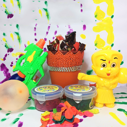 Double Holi Combo for Kids with Yummy Bucket