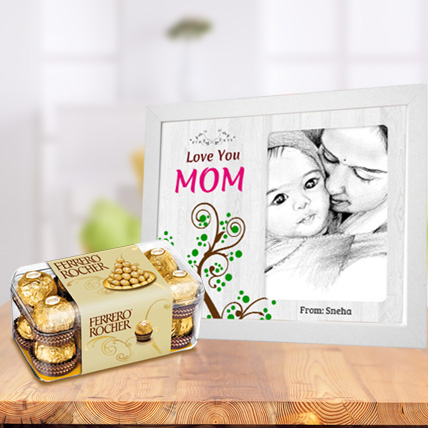 Mothers Day Photo Frame and Chocolates