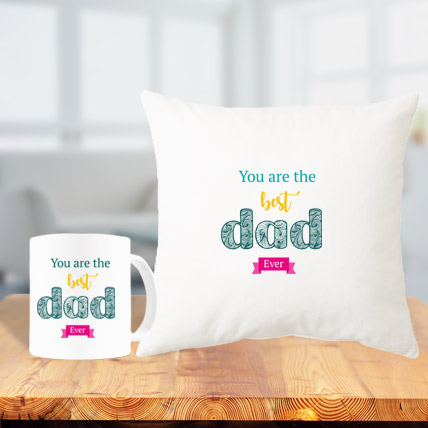 Cushion and Mug Combo for Dad