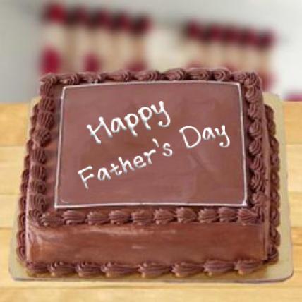 Fathers day Square Chocolate Cake