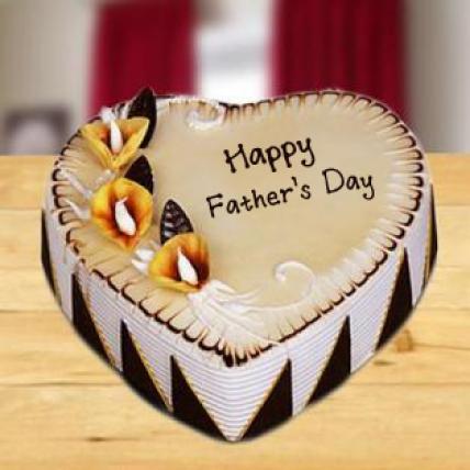 Fathers Day Heart Shape Cake