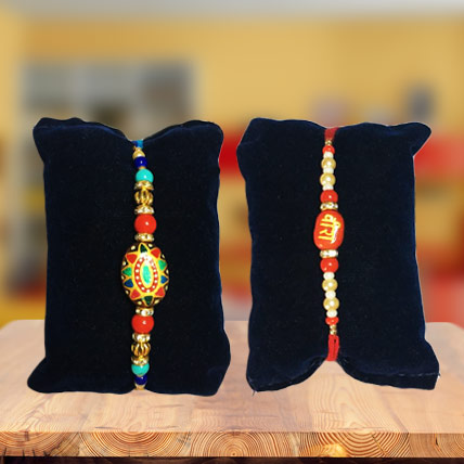 Set of 2 Exquisite Rakhis