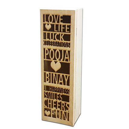 Personalised Wine Bottle Holder