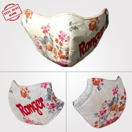 Anti Dust Mask Plain Floral Design