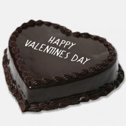 Happy Valentines Day Chocolate Cake