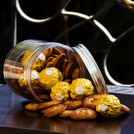 Cookies and Chocolates in a Jar