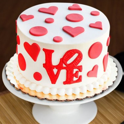 Love Fondant Cake