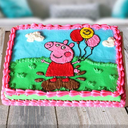 Peppa Pig Cream Cake